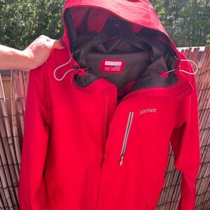 Semi used marmot red jacket. Small men category